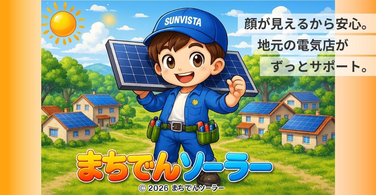 SUNVISTA SHOPのキャラクターまちでんくん